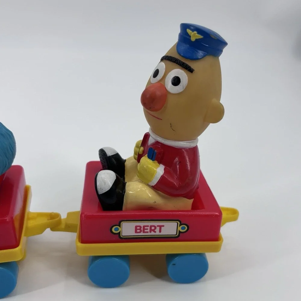 Vintage Big Bird's Wind Up Train Sesame‎ Street Tyco  Bert Cookie Monster 90s - Picture 4 of 7